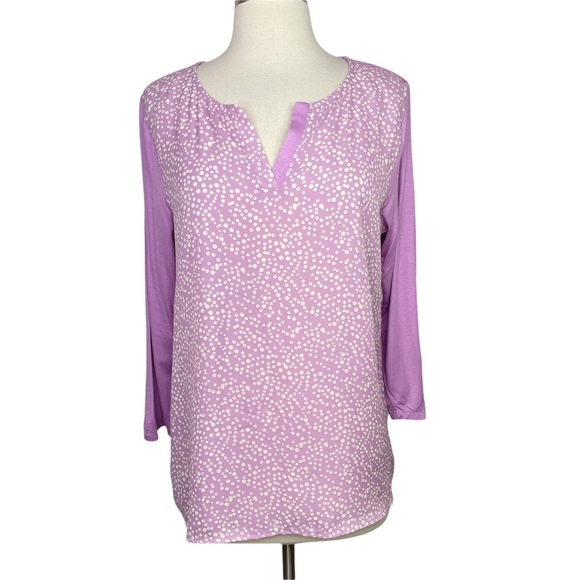 Stitch Fix l Papermoon Reece Three Quarter Sleeve Mixed Material Top, Medium - Picture 6 of 9